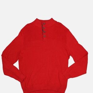 Club Room Men's Red Crewneck Sweater